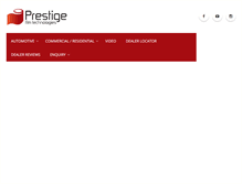 Tablet Screenshot of prestige-films.com